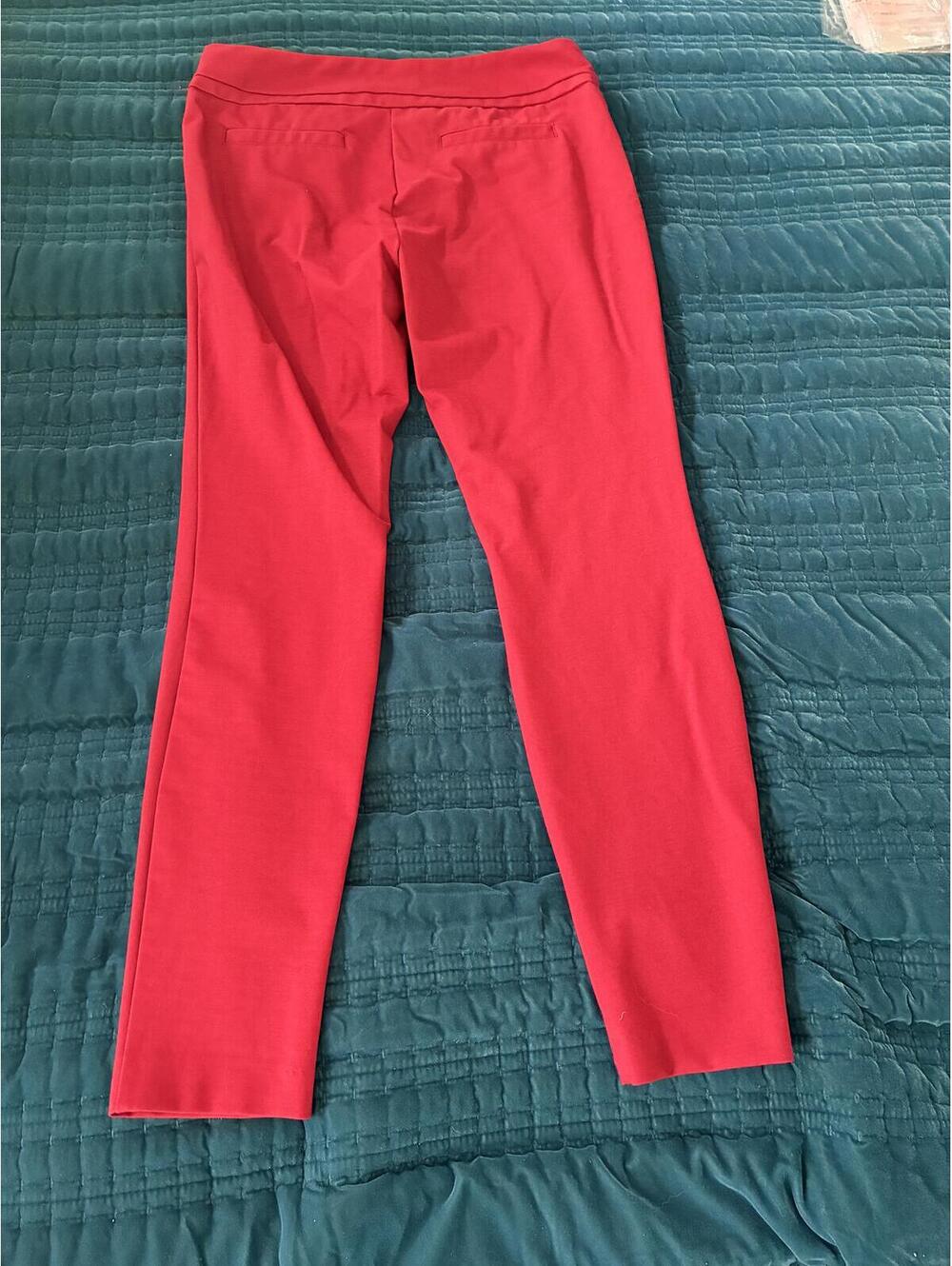 Rachel Zoe Red Stretch Leggings Size 8 - Picture 6 of 6